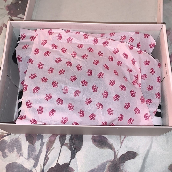 Juicy Couture Y2K 90’s Black White Stripe Chunky Platform Sandal NIB Size 9 - Picture 7 of 10